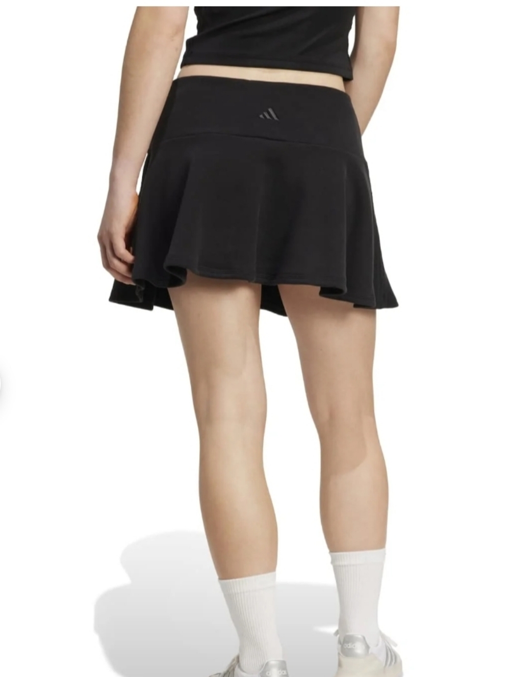 adidas Black Flared Skater Skirt - Picture 3 of 7